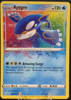 Kyogre 021/072 Amazing Rare - Pokemon TCG - Shining Fates (NM) - Image 1
