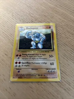 Carte Pokemon Machopeur 34/102 Edition 1 - Set de Base - FR - Image 1