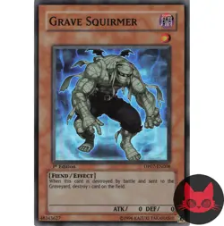 Yugioh Grave Squirmer DP07-EN008 Super Rare 1st Edition LP - Image 1