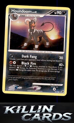 Houndoom 18/106 Rare Great Encounters Pokemon Card MP - Image 1