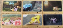 Set 6 Japan Pokemon Center Eevee and Colorful Friends Clear Card - Image 1