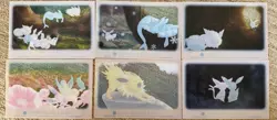 Set 6 Japan Pokemon Center Eevee and Colorful Friends Clear Card - Image 2