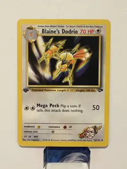 Pokemon Card - Blaine's Dodrio Gym Challenge 32/132 Uncommon 1st Edition NM - Image 1