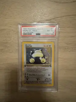 1999 Pokemon Snorlax 1st Edition Holo PSA 6 EX-MT Jungle Card 11/64 - Image 1