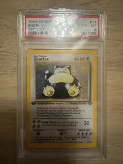 1999 Pokemon Snorlax 1st Edition Holo PSA 6 EX-MT Jungle Card 11/64 - Image 2