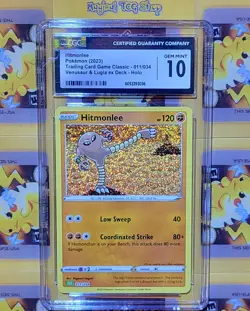 Pokemon Hitmonlee 011/034 Holo CLV Trading Card Game Classic CGC 10 Gem Mint - Image 1