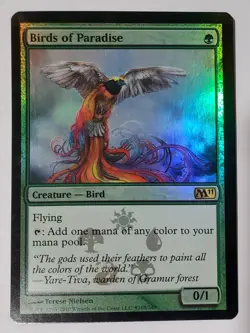 Birds of Paradise - (Buy-A-Box FOIL) x1 - M11 - MTG - Image 2