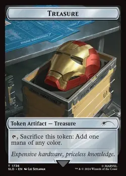 1x Treasure (#1736) - Rainbow Foil Token NM Eng MTG - Secret Lair Drop - Image 1