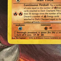 Dark Charizard 21/82 First Edition - Pokemon Team Rocket - Heavy Play - Image 5