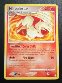 Pokemon TCG Ninetales 32/123 Mysterious Treasures 2007 Rare Regular - Image 1