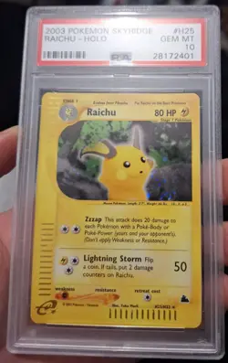 Pokemon Skyridge RAICHU H25/H32 Holo PSA 10 Gem Mint - Image 2