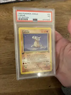 1999 POKEMON Cubone 50/64 Jungle 1ST EDITION PSA 7 - Image 3