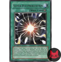 Yugioh Super Polymerization PTDN-EN046 Rare 1st Edition LP - Image 1