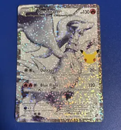 Pokemon TCG Reshiram Full Art 25th Anniversary Celebrations Card 113/114 - Image 1