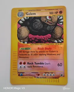 Rare Pokemon Card Golem 14/165 Expedition Base Set Reverse Holo WOTC -NM/LP - Image 1