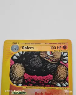 Rare Pokemon Card Golem 14/165 Expedition Base Set Reverse Holo WOTC -NM/LP - Image 3