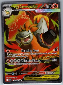 Mega Camerupt ex 156/132 ME01: Mega Evolution - Pokemon Card - NM - Image 1