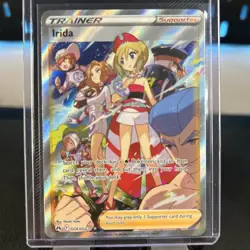 Irida GG63/GG70 Crown Zenith Full Art Trainer Pokemon TCG Sword & Sheild - Image 1