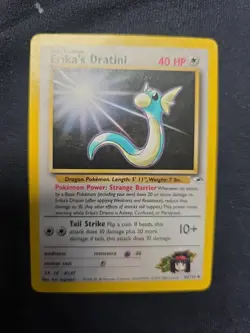 Erika's Dratini 42/132 Gym Heroes LP Vintage WOTC - Pokemon TCG - Image 2