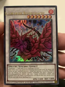 Yugioh Black Rose Dragon Lc05-en004 Ultra rare german misprint hot! - Image 1