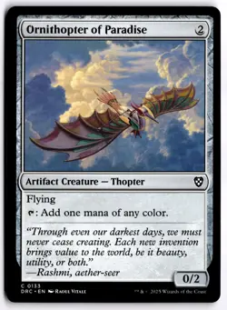 Ornithopter of Paradise NM DRC Commander: Aetherdrift MTG - Image 1