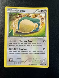 Snorlax 77/124 Rare Fates Collide Pokemon LP - Image 1