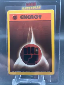 1999 Pokemon Trainer Deck A Fighting Energy 097/102 Red Back Rare! - Image 1