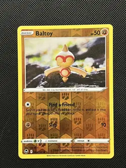 Pokemon Silver Tempest - Baltoy - 093/195 - Reverse Holo - M/NM - Image 2