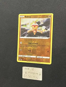 Pokemon Silver Tempest - Baltoy - 093/195 - Reverse Holo - M/NM - Image 4