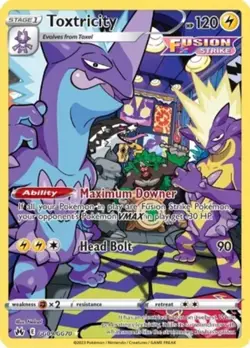 LP Pokemon Toxtricity - GG09/GG70 - Holo Rare Lightly Played Crown Zenith: Galar - Image 1