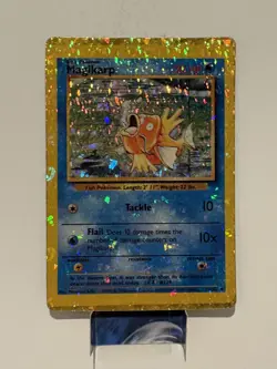 Magikarp 35/102 HOLO Prism Vintage Pokemon Base Set 2 Vending Sticker Card LP - Image 1