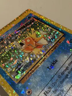 Magikarp 35/102 HOLO Prism Vintage Pokemon Base Set 2 Vending Sticker Card LP - Image 3