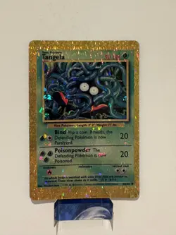 Tangela 66/102 Holo Prism Set Vending Machine Sticker Pokemon Card Vintage - Image 1