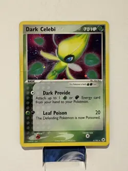 Pokemon Dark Celebi EX Hidden Legends Holo Rare Card 4/101 2004 HP - Image 1
