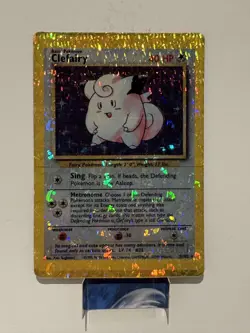 Clefairy STICKER Vending Machine PRISM HOLO Pokemon Card Vintage 90's Retro Rare - Image 1