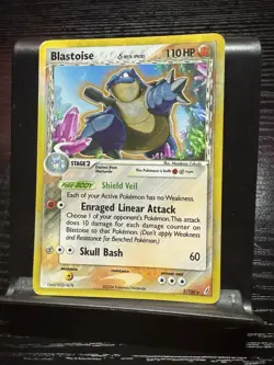 Blastoise Holo Rare Pokemon Card 2/100 EX Delta Species Set EX - Image 2