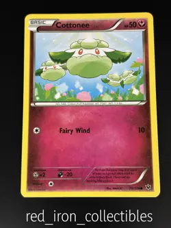 Cottonee 70/124 Common Fates Collide XY Pokemon Card 2016 - Image 1
