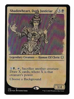 MTG Shadowheart, Dark Justiciar Showcase FOIL Battle for Baldur's Gate (CLB) 392 - Image 1