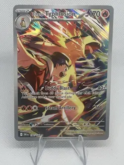 Pokemon Destined Rivals Ethan's Typhlosion Full Art IR 190/182 Pack Fresh - Image 1