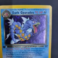 Pokemon Dark Gyarados Holo Rare 1st Edition 8/82 Moderately Played - Image 5