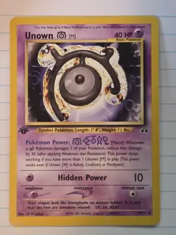 2001 POKEMON NEO DISCOVERY 1ST EDITION #49/75 UNOWN M - Image 1