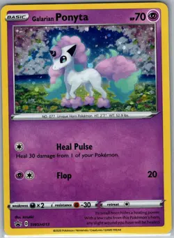 Galarian Ponyta SWSH013 Holo SWSH: Sword & Shield Promo - Pokemon Card - NM - Image 1