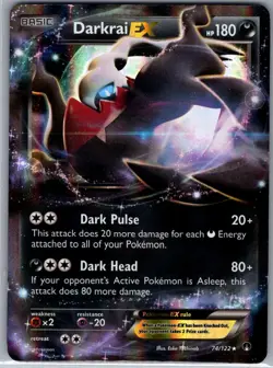 Darkrai EX 74/122 XY - BREAKpoint - Pokemon Card - LP - Image 1