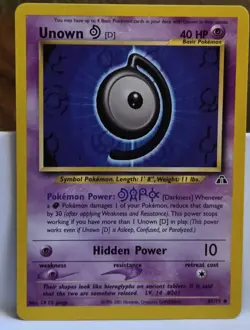Pokemon 1st Edition Unown D 47/75 Neo Discovery - Image 1