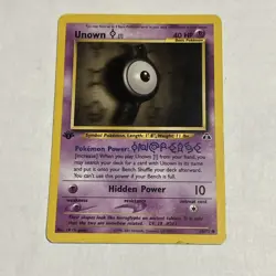 1st Edition Unown [I] 68/75 Pokemon Neo Discovery Common - Image 1