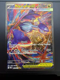 Mega Latias EX 181/132 Me01 Mega Evolution Holo 280 HP Special Rare Pokemon TCG - Image 1