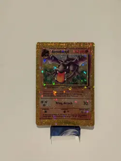 Pokemon TCG Aerodactyl 16/62 prism holo vending machine sticker rare - Image 1
