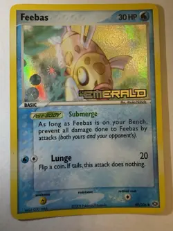 Pokemon TCG Feebas EX Emerald Reverse Holo Common 49/106 30 HP - Image 1