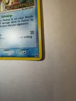 Pokemon TCG Feebas EX Emerald Reverse Holo Common 49/106 30 HP - Image 2