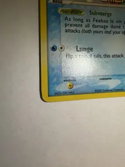 Pokemon TCG Feebas EX Emerald Reverse Holo Common 49/106 30 HP - Image 3